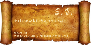 Selmeczki Veronika névjegykártya