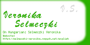 veronika selmeczki business card